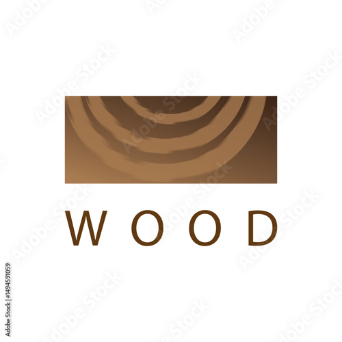 wood logo and symbol vector illustration
