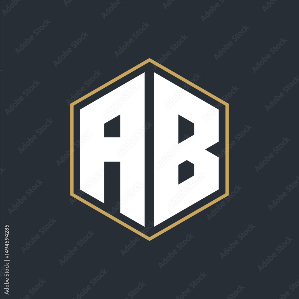 Modern Luxury Letter Monogram Logo with Polygon Frame Design
Modern Luxury Letter Monogram Logo with Polygon Frame Design