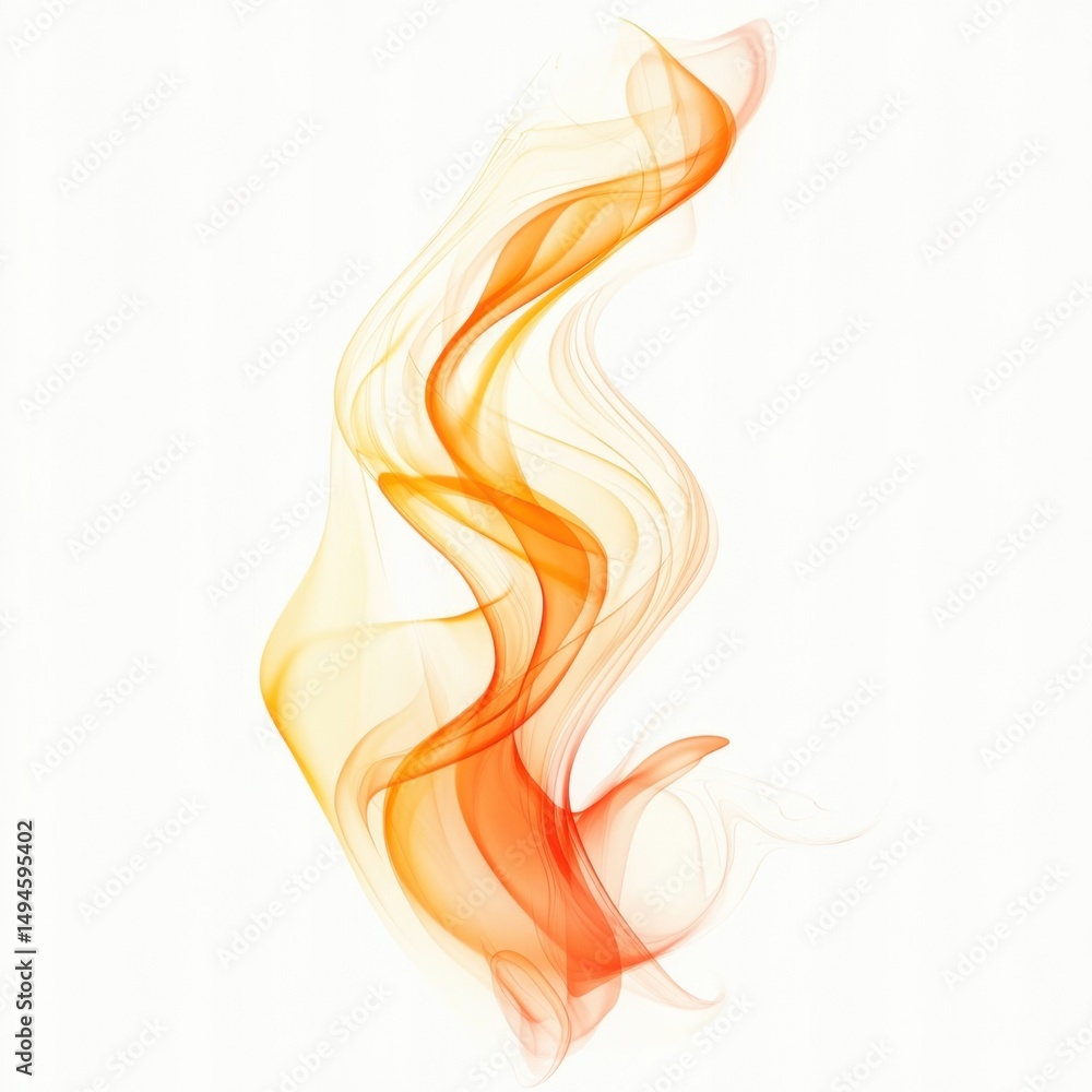 Abstract orange flame design Abstract orange flame design