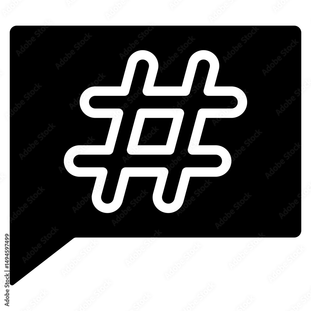 Obraz premium Hashtag Icon