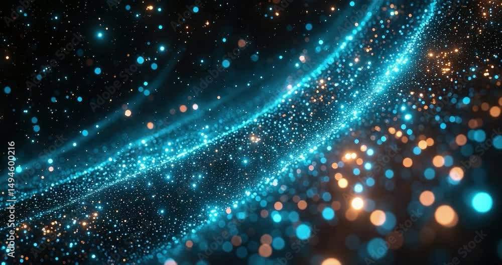 Abstract glowing particles background Abstract glowing particles background