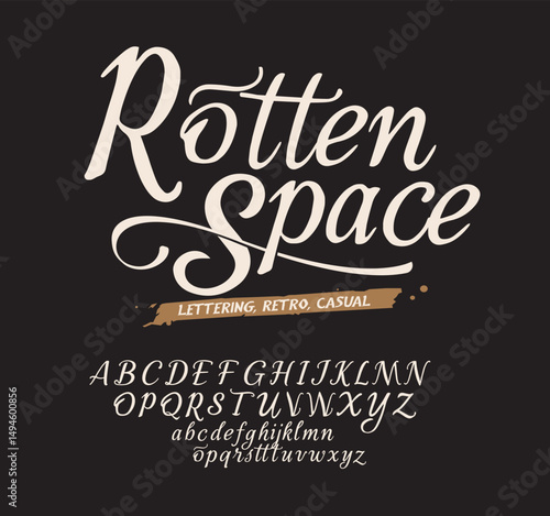 Elegant Font Uppercase Lowercase. Classic Lettering Minimal Fashion Designs. Typography modern serif fonts regular decorative vintage concept. vector illustration