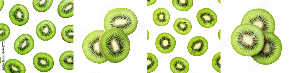 Fototapeta premium Sliced fresh organic kiwi fruit