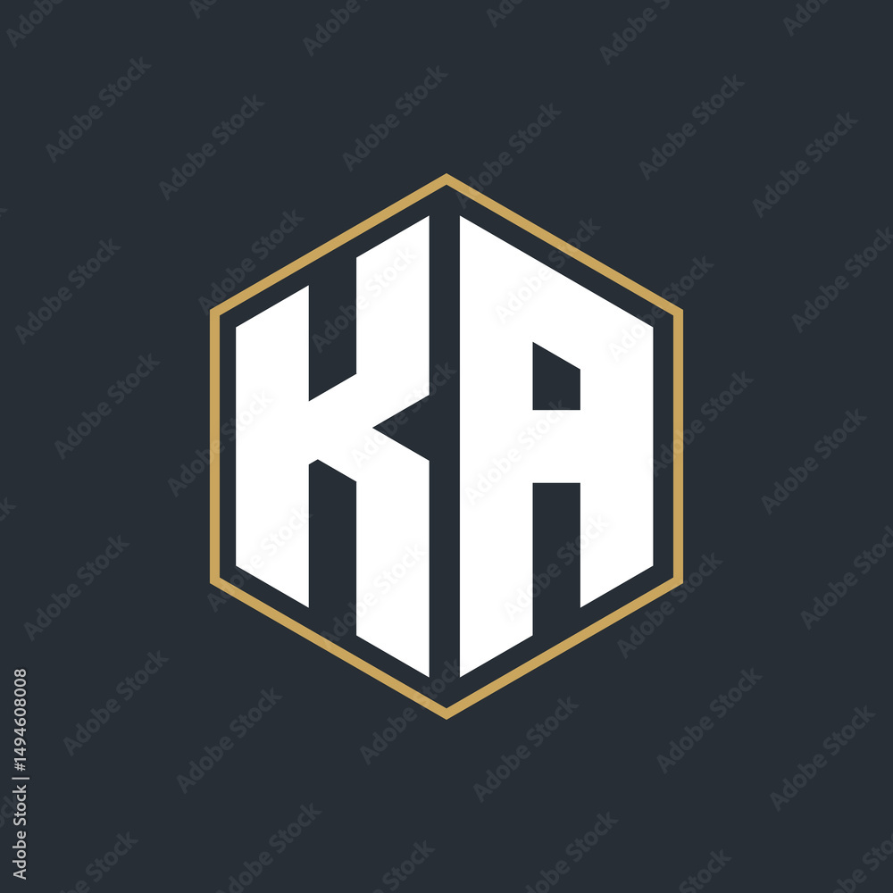 Modern Luxury Letter Monogram Logo with Polygon Frame Design
Modern Luxury Letter Monogram Logo with Polygon Frame Design