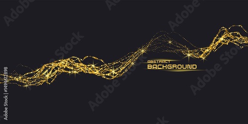 Beautiful abstract background with colorful particles background. An effective template for placing text and information. Graphic elements for design. Background for creative work.