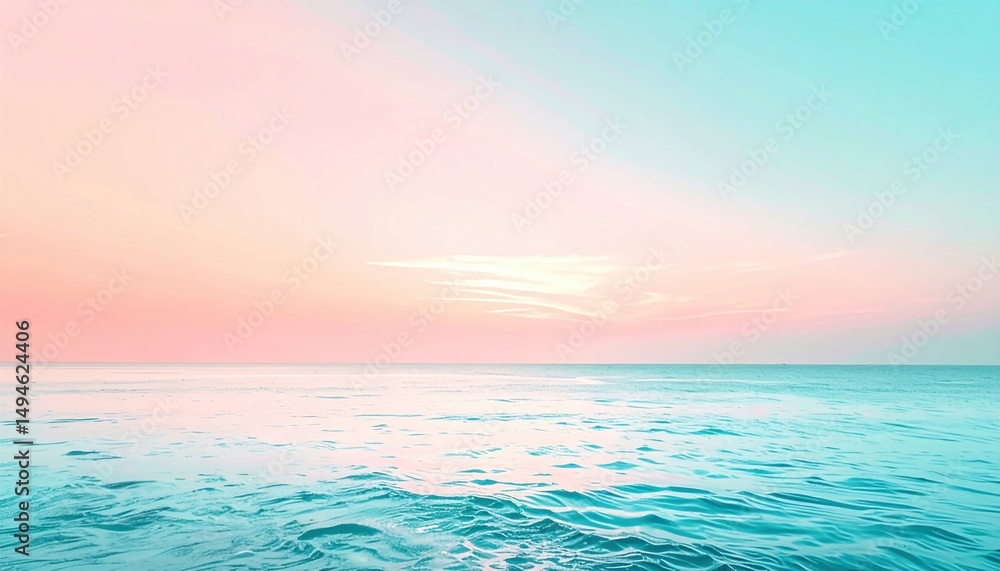 Obraz premium Tranquil sunset reflection over calm ocean waters coastal setting landscape photography serene environment aerial viewpoint