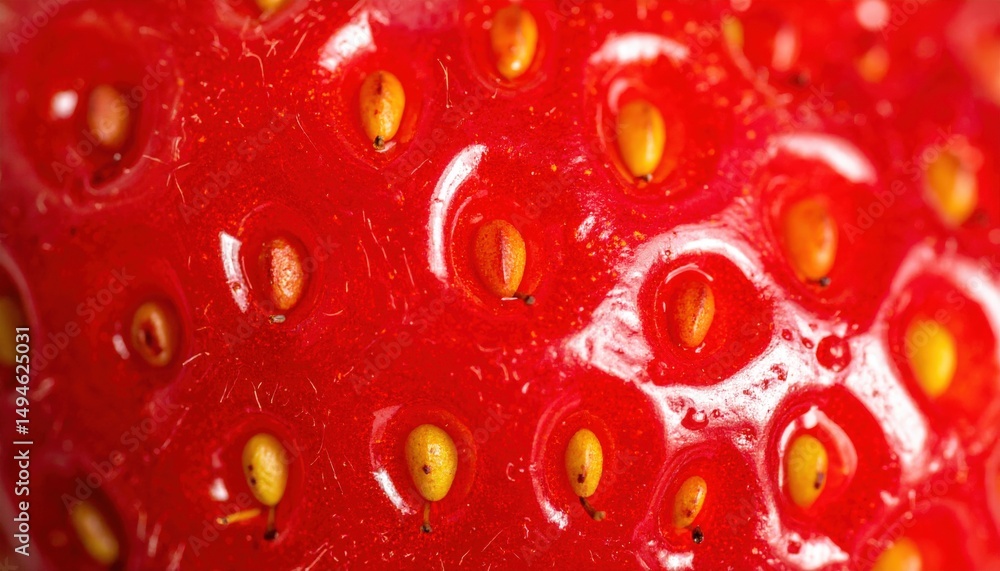 Close-up of fresh strawberry nature setting food photography detailed view delicious concept for culinary enthusiasts Close-up of fresh strawberry nature setting food photography detailed view delicious concept for culinary enthusiasts