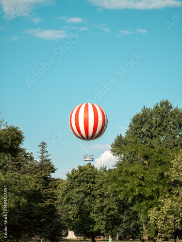 hot air balloon in the sky