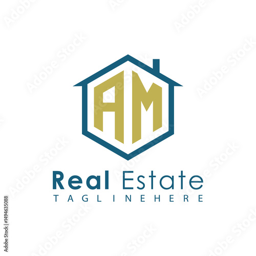 Modern Real Estate Logo – House, Apartment, Building, Architecture, Construction, Property Investment, Corporate Branding Design
