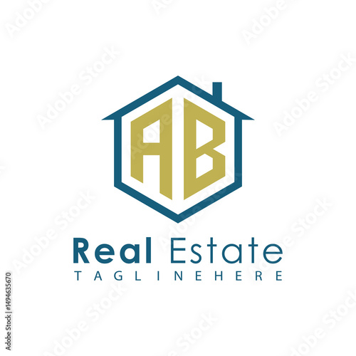 Modern Real Estate Logo – House, Apartment, Building, Architecture, Construction, Property Investment, Corporate Branding Design
