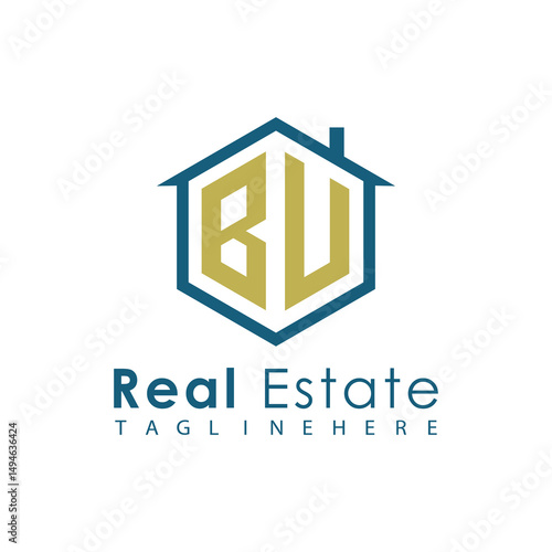 Modern Real Estate Logo – House, Apartment, Building, Architecture, Construction, Property Investment, Corporate Branding Design
