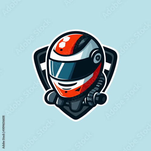 Colorful Racing Mascot Vector Illustration for Sport Logo Fun Character Speed Competition Car Bike Motorsport Tournament Championship Cartoon Animal Logo Design Clipart Icon Branding

