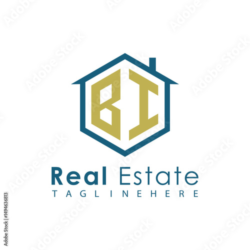 Modern Real Estate Logo – House, Apartment, Building, Architecture, Construction, Property Investment, Corporate Branding Design
