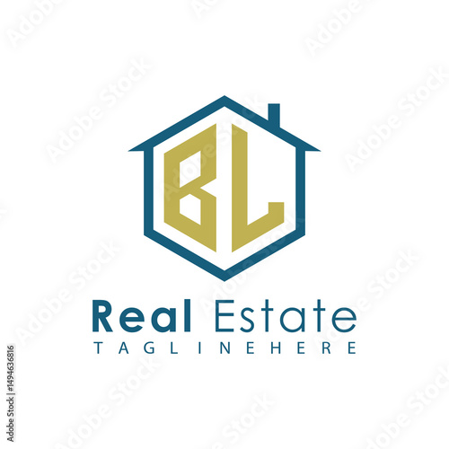 Modern Real Estate Logo – House, Apartment, Building, Architecture, Construction, Property Investment, Corporate Branding Design
