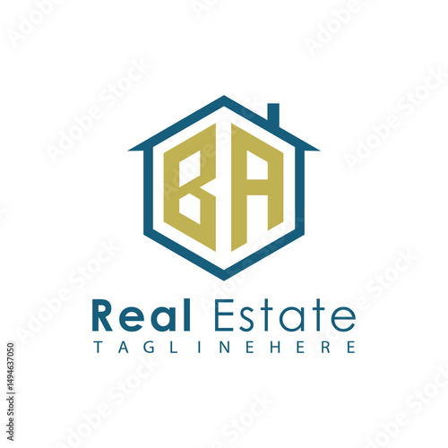 Modern Real Estate Logo – House, Apartment, Building, Architecture, Construction, Property Investment, Corporate Branding Design
