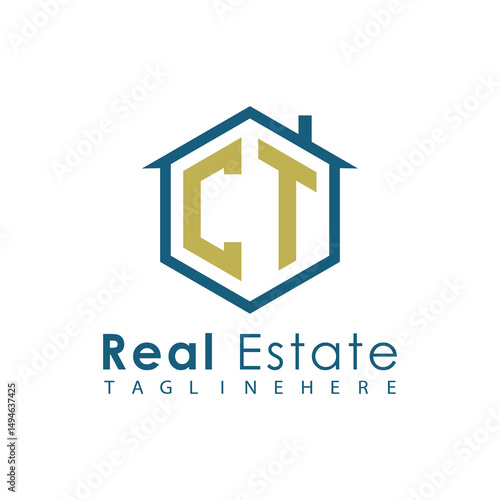 Modern Real Estate Logo – House, Apartment, Building, Architecture, Construction, Property Investment, Corporate Branding Design
