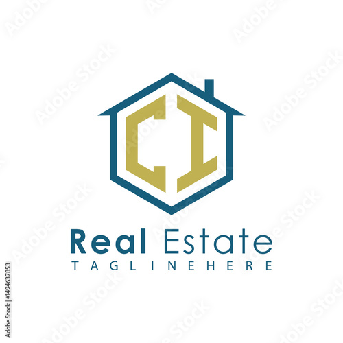 Modern Real Estate Logo – House, Apartment, Building, Architecture, Construction, Property Investment, Corporate Branding Design
