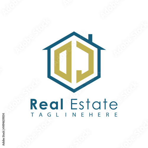 Modern Real Estate Logo – House, Apartment, Building, Architecture, Construction, Property Investment, Corporate Branding Design
