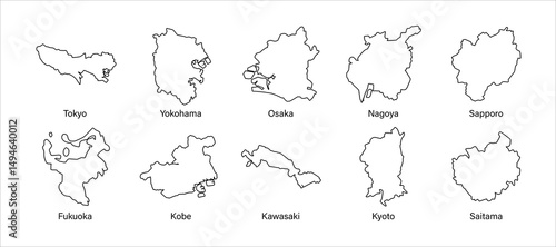 Japan city map