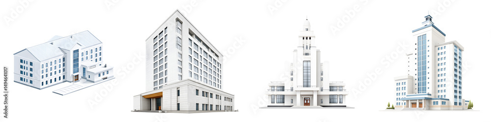 custom made wallpaper toronto digitalModern city skyline with various architectural styles of buildings