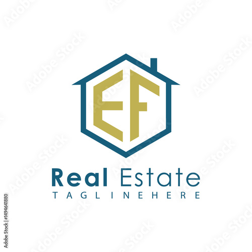 Modern Real Estate Logo – House, Apartment, Building, Architecture, Construction, Property Investment, Corporate Branding Design
