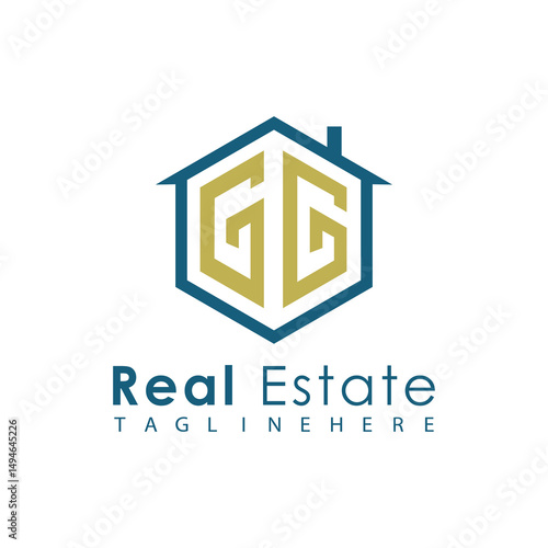 Modern Real Estate Logo – House, Apartment, Building, Architecture, Construction, Property Investment, Corporate Branding Design

