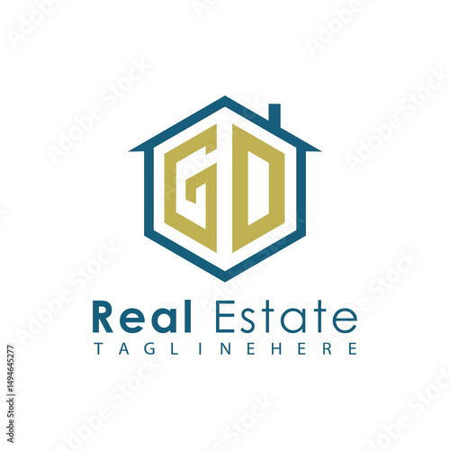 Modern Real Estate Logo – House, Apartment, Building, Architecture, Construction, Property Investment, Corporate Branding Design
