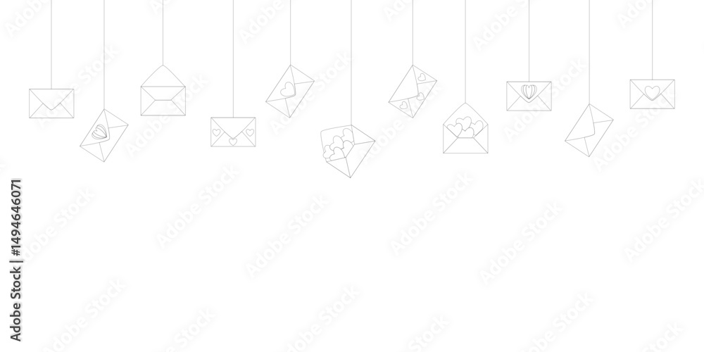 Fototapeta premium abstract envelope hanger background vector illustration