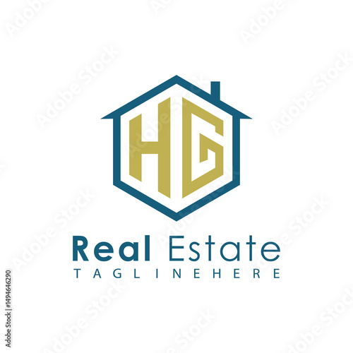 Modern Real Estate Logo – House, Apartment, Building, Architecture, Construction, Property Investment, Corporate Branding Design
