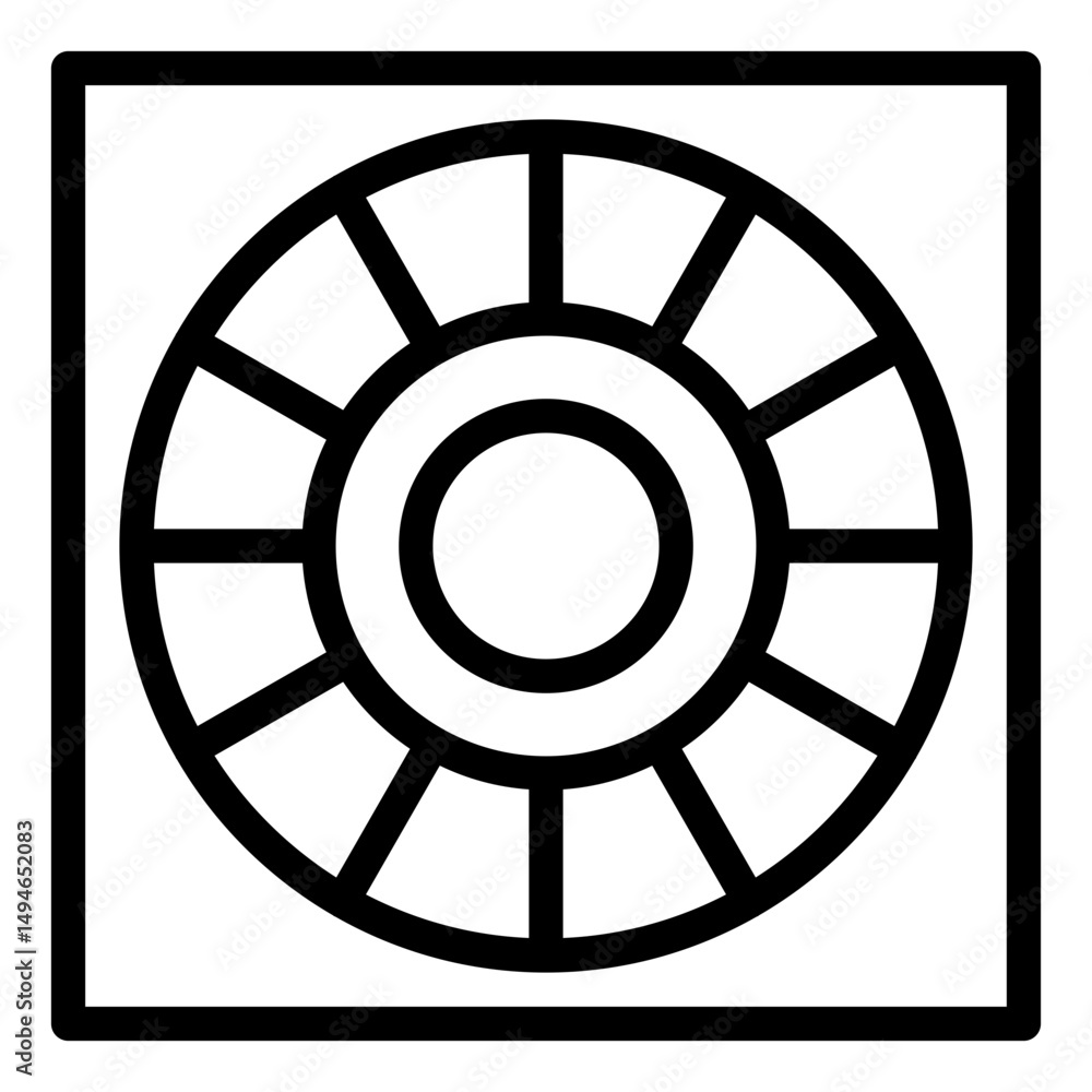Fototapeta premium ashoka line icon