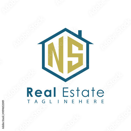 Modern Real Estate Logo – House, Apartment, Building, Architecture, Construction, Property Investment, Corporate Branding Design
