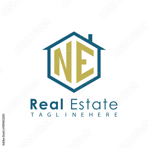 Modern Real Estate Logo – House, Apartment, Building, Architecture, Construction, Property Investment, Corporate Branding Design
