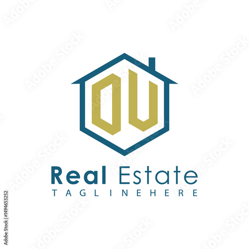 Modern Real Estate Logo – House, Apartment, Building, Architecture, Construction, Property Investment, Corporate Branding Design
