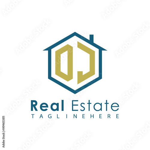 Modern Real Estate Logo – House, Apartment, Building, Architecture, Construction, Property Investment, Corporate Branding Design
