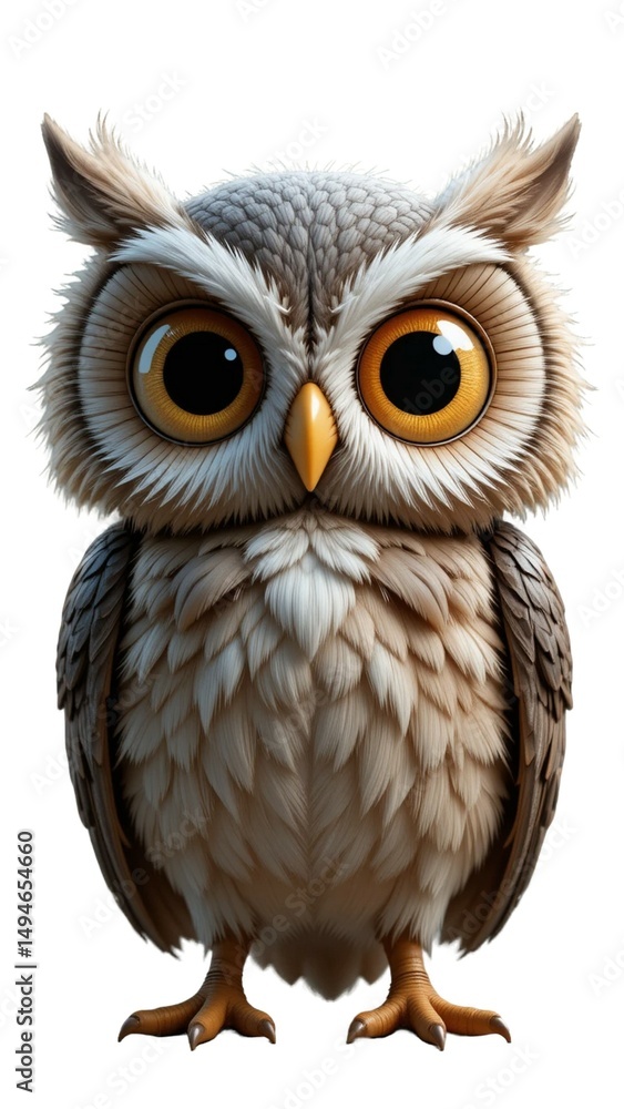 Obraz premium owl isolated on white