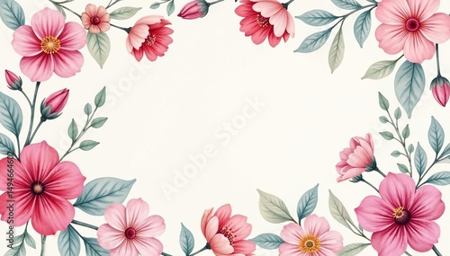 Delicate watercolor floral pattern with soft pastel colors , feminine, romantic