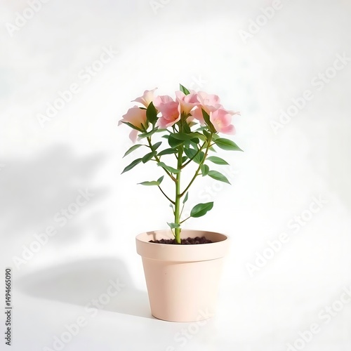 Wallpaper Mural A hanging flower pot with cascading ivy, photographed from a slight angle.
Floating against a clean white background, fresh and dynamic Torontodigital.ca