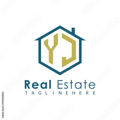 Modern Real Estate Logo – House, Apartment, Building, Architecture, Construction, Property Investment, Corporate Branding Design
