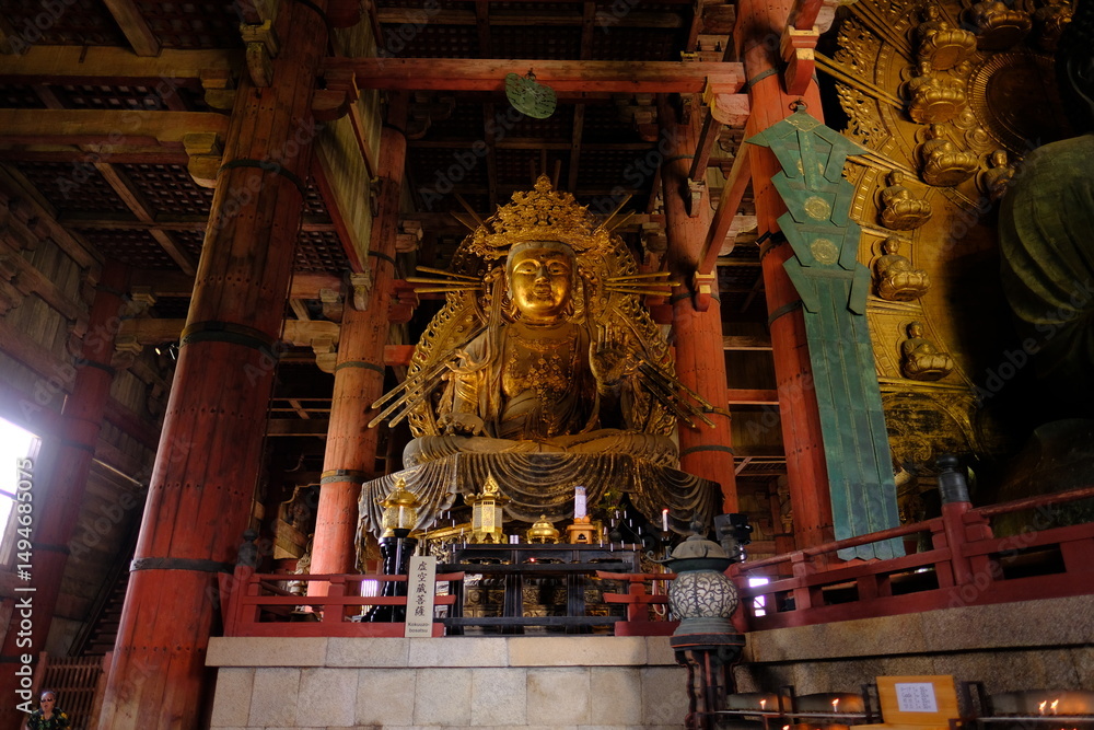 Ταπετσαρία Akasagarbha Bodhisattva or Boundless Space Treasury　　 in Todaiji-temple, Nara,