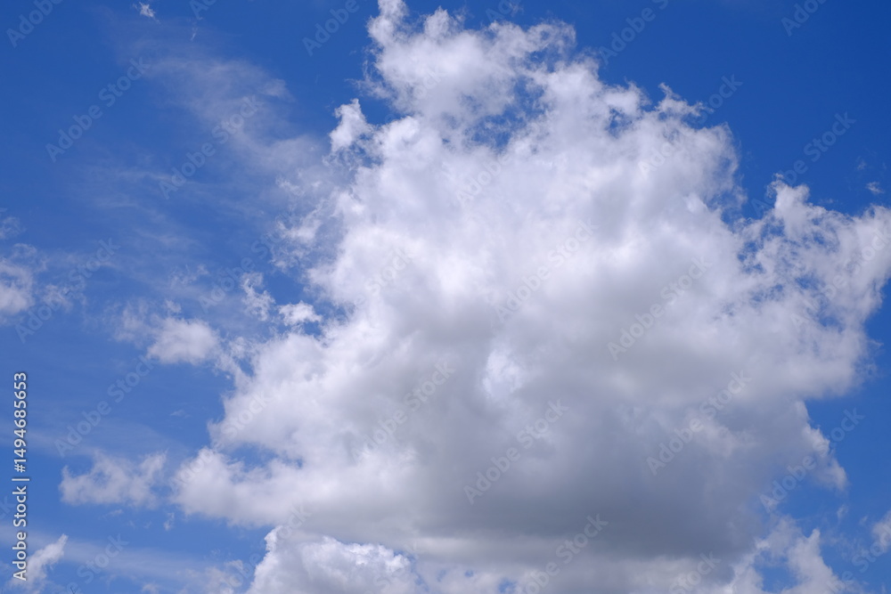 Obraz premium blue sky and clouds in Japanese summer