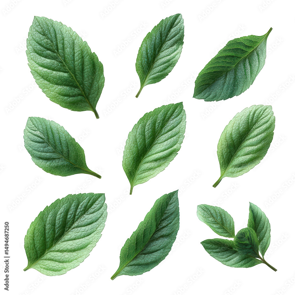 Isolated green leaves on a black background isolated on transparent background.png white background Isolated green leaves on a black background isolated on transparent background.png white background