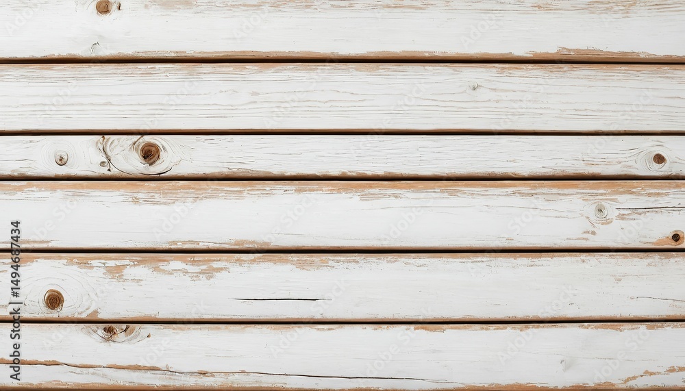 Obraz premium Whitewashed rustic wooden planks background texture