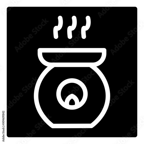 aromatherapy glyph icon