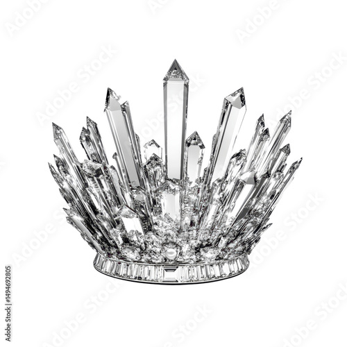 Sparkling Crystal Crown Regal Elegance and Luxurious Design