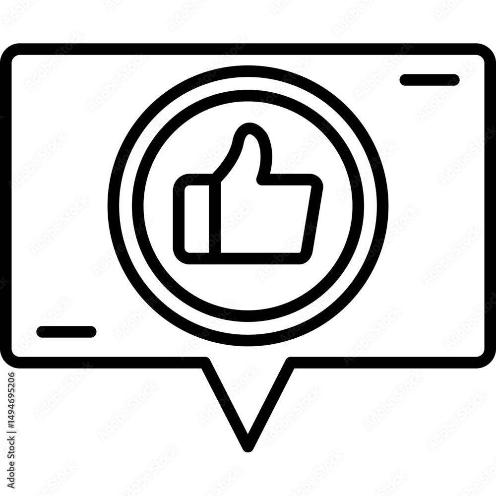 Obraz premium Like Icon