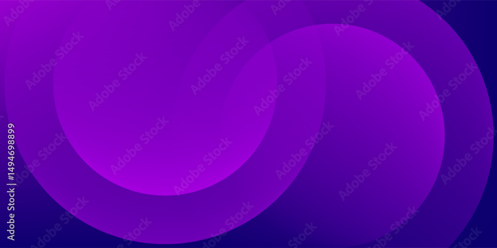Obraz premium Minimal geometric background. Purple elements with fluid gradient. Dynamic shapes composition. Eps10 vector