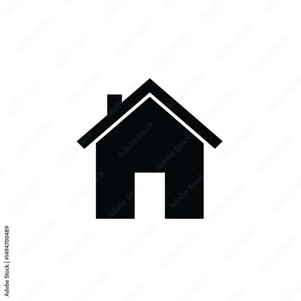 Home icon vector, Real estate house icon. vector illustration Home icon vector, Real estate house icon. vector illustration