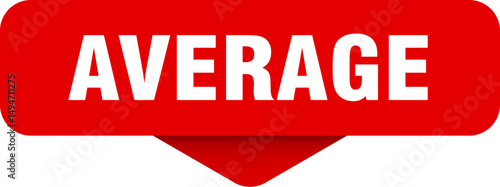 average sticker. average sign on transparent background