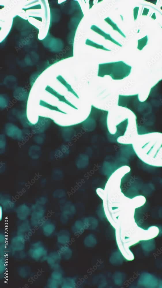 Strands Shape The visualization showcases the complex design of DNA strands ...