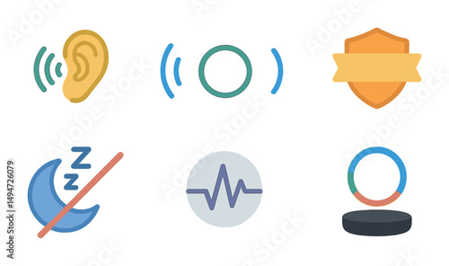 Health and wellness line icons set – flat, outline, fitness and medical symbols